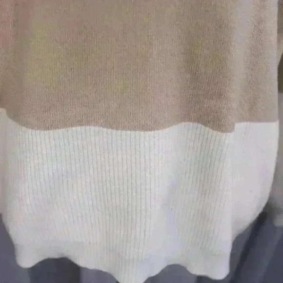 KNIT TURTLENECK SWEATER-BEIGE LADIES - SIZE L - Picture 6 of 14